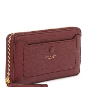 MARC JACOBS Empire City Continental Leather Wallet